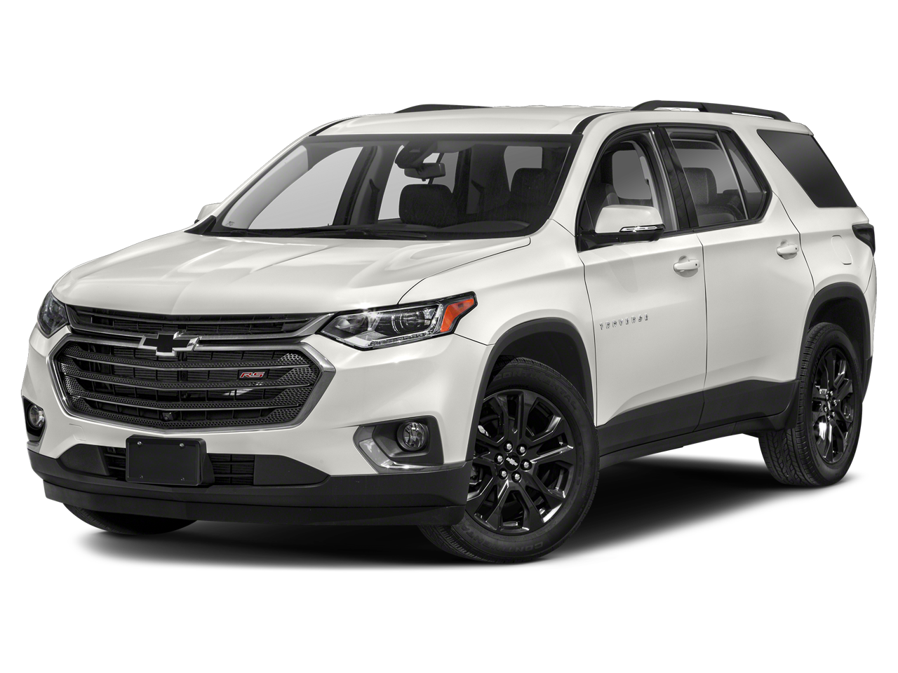 2020 Chevrolet Traverse RS in Iridescent Pearl Tricoat — front three-quarter view