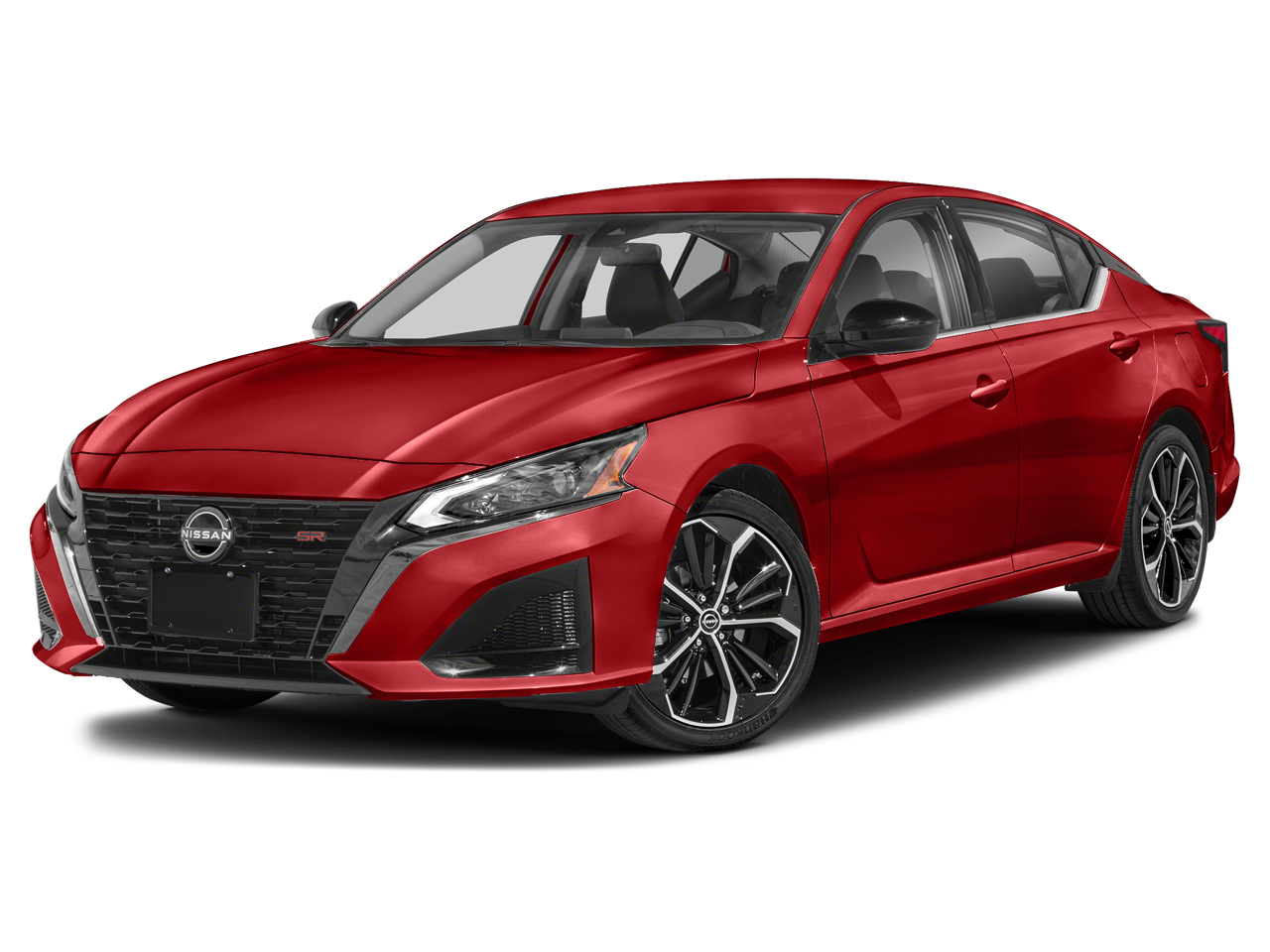 2023 Nissan Altima 2.5 SR in Scarlet Ember Tintcoat — front three-quarter view