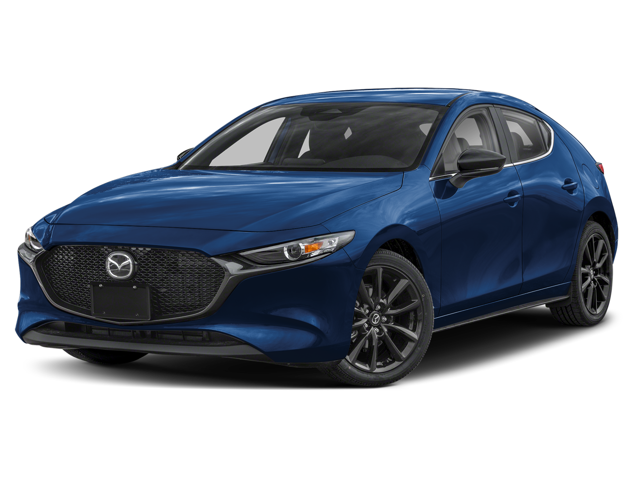 2026 Mazda Mazda3 2.5 S Select Sport in Deep Crystal Blue Mica — front three-quarter view