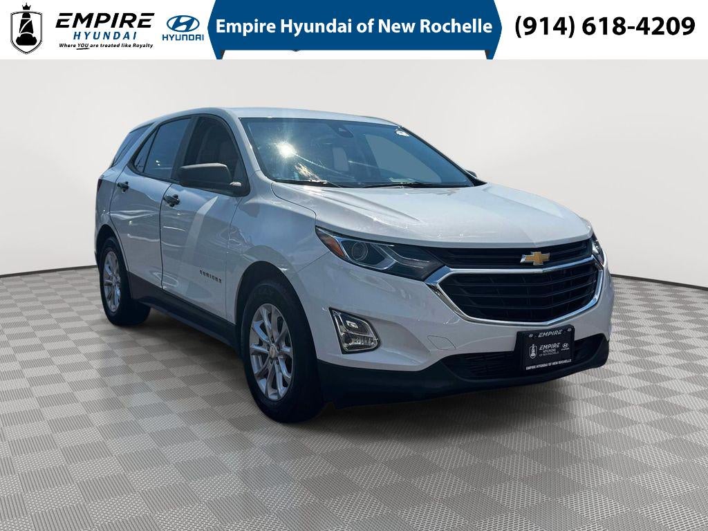 2020 Chevrolet Equinox FWD LS in Summit White — front three-quarter view