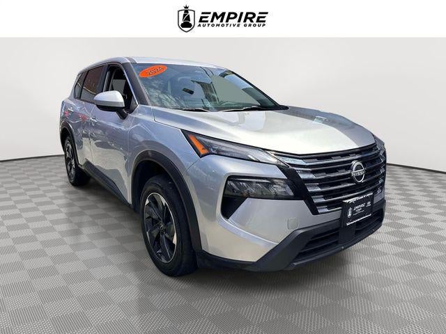 2024 Nissan Rogue SV in Brilliant Silver Metallic — front three-quarter view