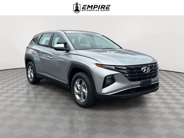 2023 Hyundai Tucson SE in Shimmering Silver — front three-quarter view