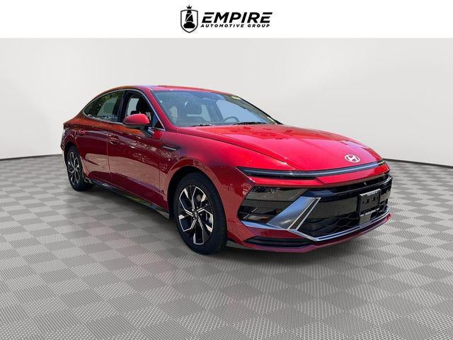 2024 Hyundai Sonata SEL in Ultimate Red — front three-quarter view