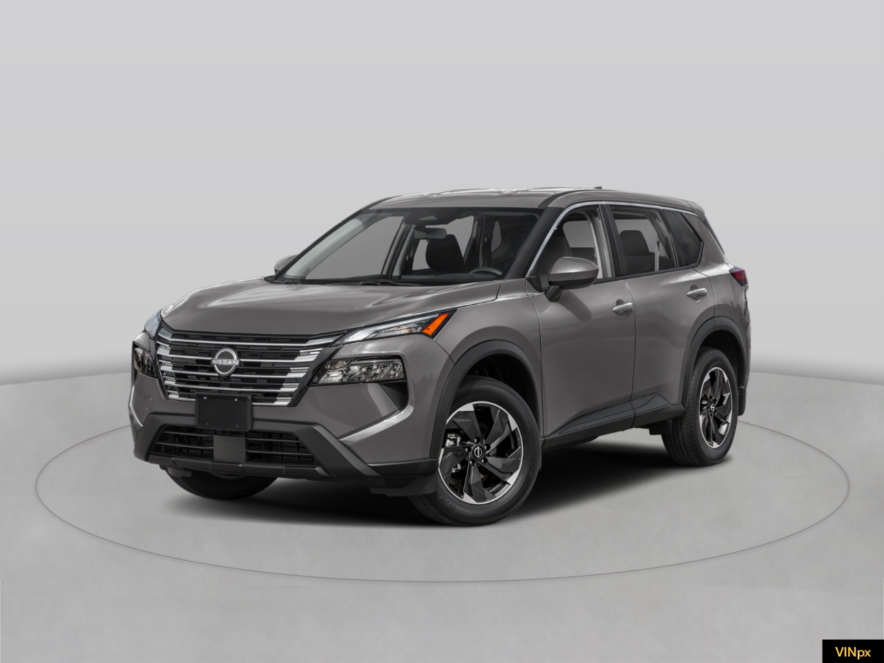 2026 Nissan Rogue SV in Gun Metallic — front three-quarter view