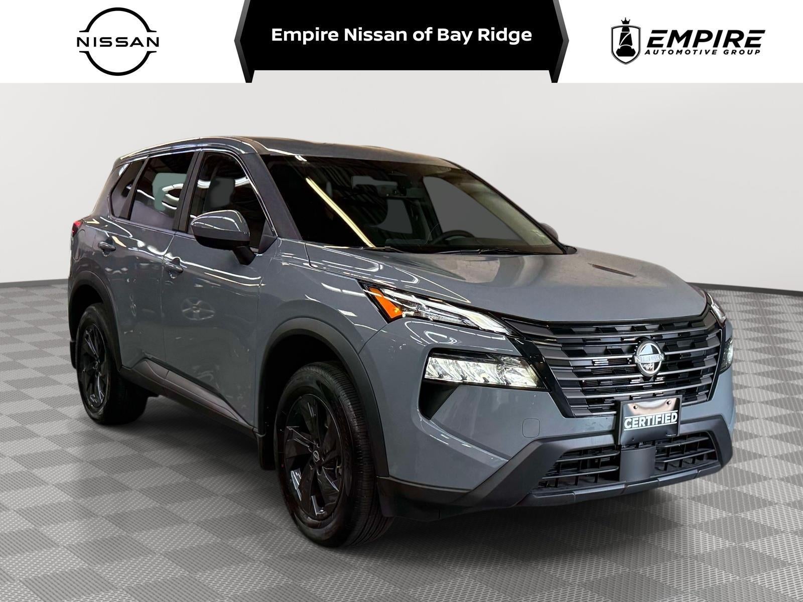 2026 Nissan Rogue SV in Boulder Gray Pearl — front three-quarter view