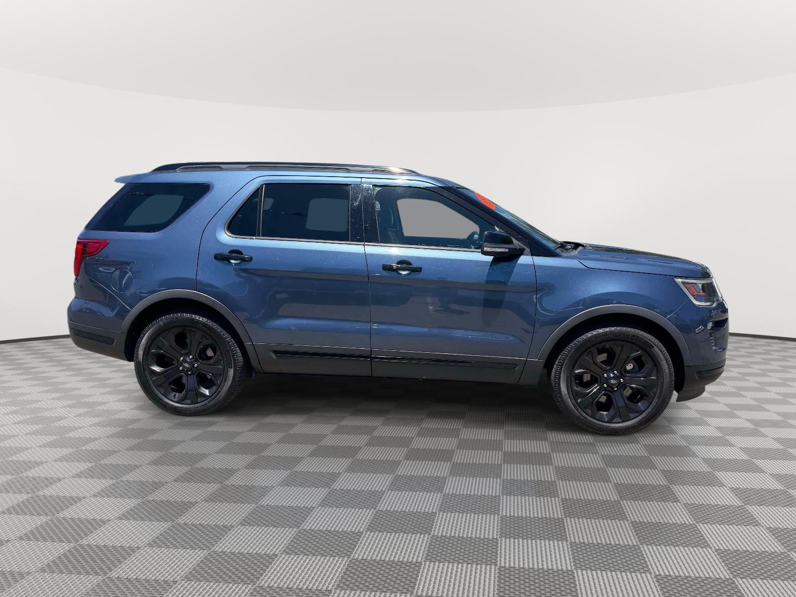 2019 Ford Explorer — rear three-quarter view