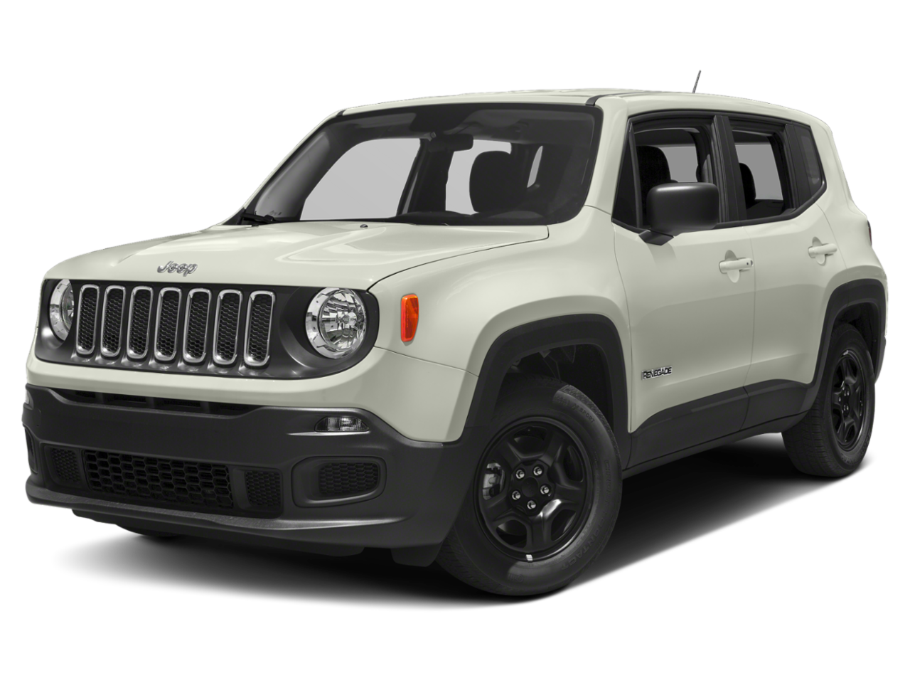 2018 Jeep Renegade Altitude 4x4 in Alpine White — front three-quarter view