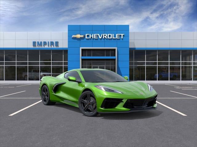 2026 Chevrolet Corvette Stingray 2LT in Roswell Green Metallic — front three-quarter view