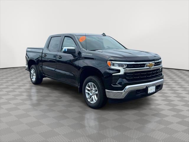 2024 Chevrolet Silverado 1500 LT (2FL) in Black — front three-quarter view