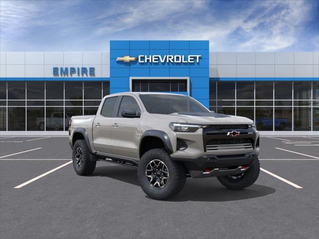 2026 Chevrolet Colorado ZR2 in White Sands — front three-quarter view