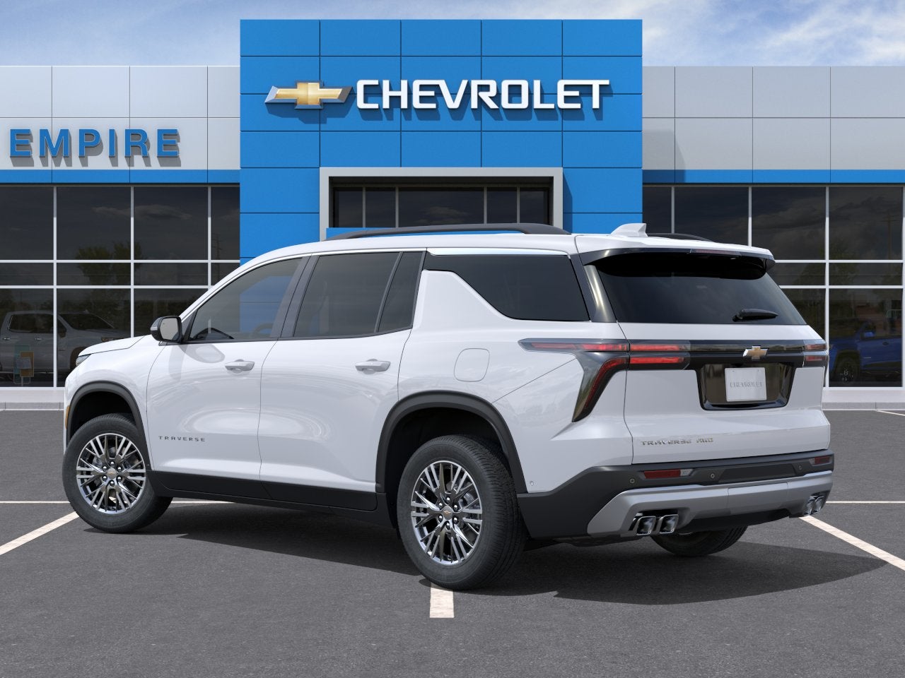 2026 Chevrolet Traverse — rear three-quarter view