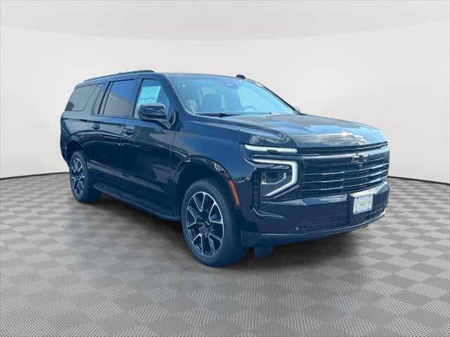 2026 Chevrolet Suburban RST in Black — front three-quarter view