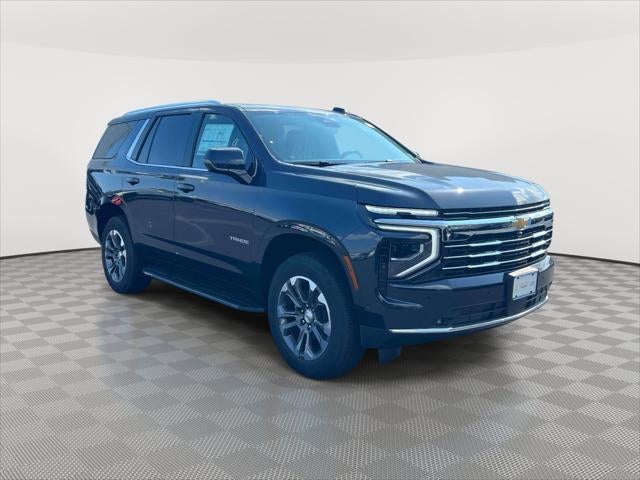 2026 Chevrolet Tahoe LT in Dark Ash Metallic — front three-quarter view