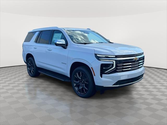2026 Chevrolet Tahoe Premier in Polar White Tricoat — front three-quarter view
