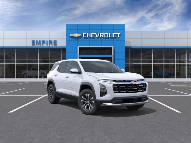 2027 Chevrolet Equinox LT in Summit White — front three-quarter view