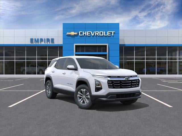 2026 Chevrolet Equinox LT in Summit White — front three-quarter view
