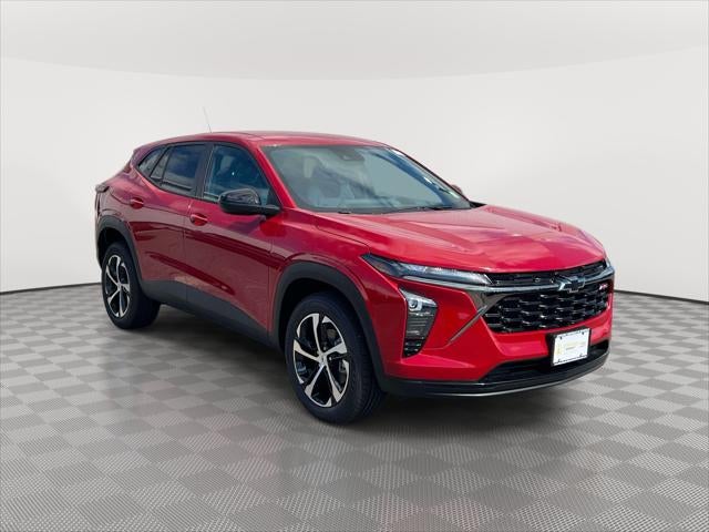 2026 Chevrolet Trax 1RS in Apex Red — front three-quarter view