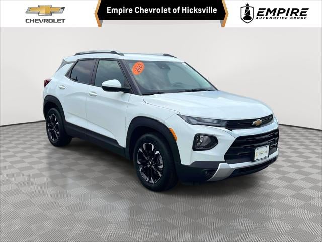 2023 Chevrolet Trailblazer LT in Summit White — front three-quarter view