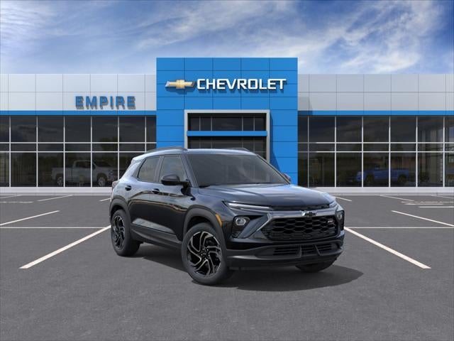 2026 Chevrolet Trailblazer RS in Mosaic Black Metallic — front three-quarter view