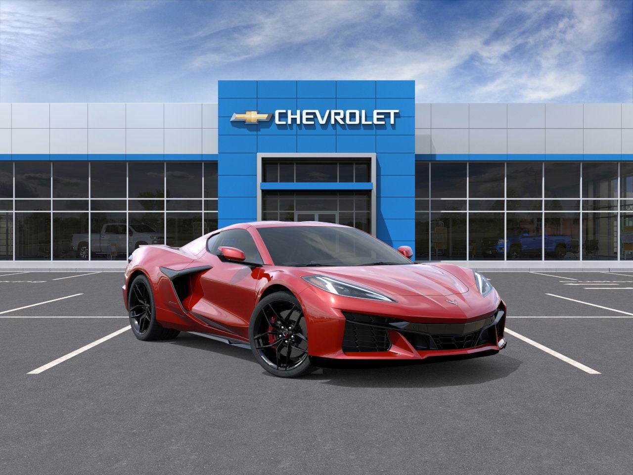 2026 Chevrolet Corvette Z06 3LZ in Red Mist Metallic Tintcoat — front three-quarter view