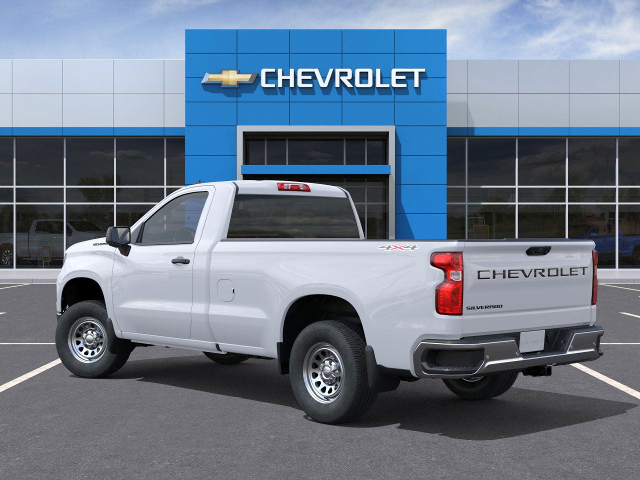2026 Chevrolet Silverado 1500 — rear three-quarter view