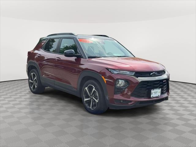 2023 Chevrolet Trailblazer RS in Crimson Metallic — front three-quarter view